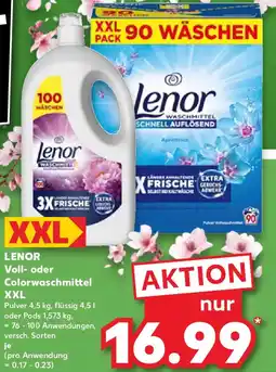 Kaufland LENOR Voll- oder Colorwaschmittel XXL Angebot