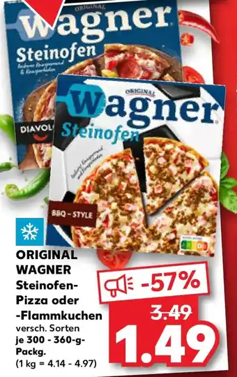 Kaufland ORIGINAL WAGNER Steinofen- Pizza oder -Flammkuchen Angebot