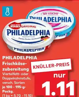 Kaufland PHILADELPHIA Frischkäsezubereitung Angebot