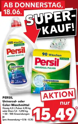 Kaufland PERSIL Universal- oder Color-Waschmittel flüssig Angebot