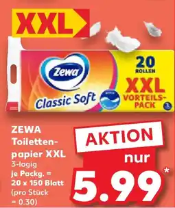 Kaufland ZEWA Toilettenpapier XXL Angebot