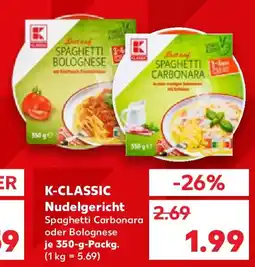 Kaufland K-CLASSIC Nudelgericht Angebot
