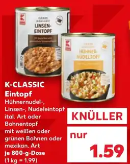Kaufland K-CLASSIC Eintopf Angebot