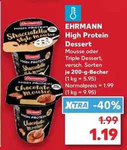 Kaufland EHRMANN High Protein Dessert Angebot