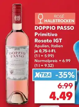 Kaufland DOPPIO PASSO Primitivo Rosato IGT Angebot