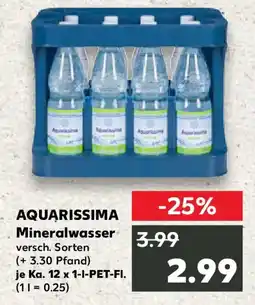 Kaufland AQUARISSIMA Mineralwasser Angebot
