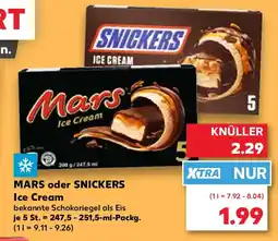 Kaufland MARS oder SNICKERS Ice Cream Angebot