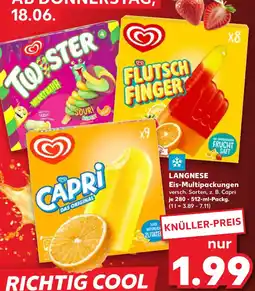 Kaufland Langnese eis-multipackungen Angebot
