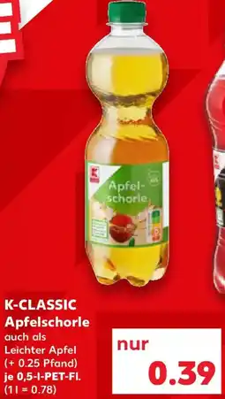 Kaufland K-CLASSIC Apfelschorle Angebot