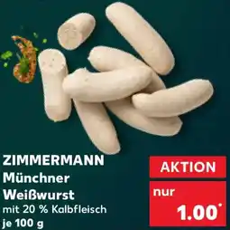 Kaufland ZIMMERMANN Münchner Weißwurst Angebot