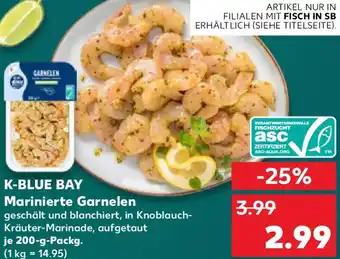 Kaufland K-BLUE BAY Marinierte Garnelen Angebot