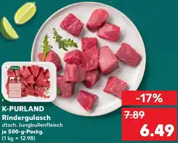 Kaufland K-PURLAND Rindergulasch Angebot