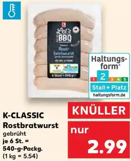 Kaufland K-CLASSIC Rostbratwurst Angebot