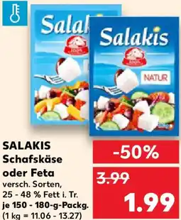 Kaufland SALAKIS Schafskäse oder Feta Angebot