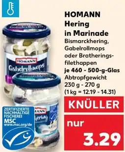 Kaufland HOMANN Hering in Marinade Angebot