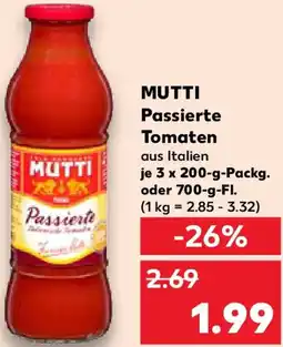 Kaufland MUTTI Passierte Tomaten Angebot