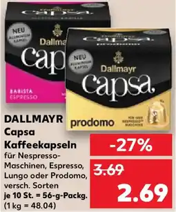 Kaufland DALLMAYR Capsa Kaffeekapseln Angebot