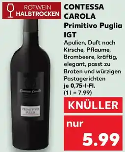 Kaufland Contessa carola primitivo puglia igt Angebot