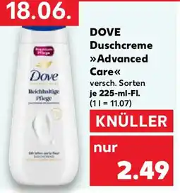 Kaufland DOVE Duschcreme Advanced Care Angebot