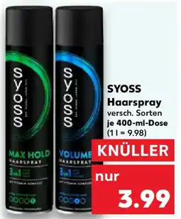 Kaufland SYOSS Haarspray Angebot