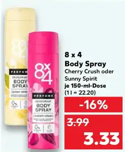 Kaufland 8 x 4 body spray Angebot