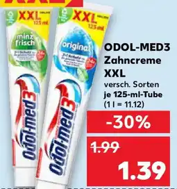 Kaufland Odol-med3 Zahncreme XXL Angebot