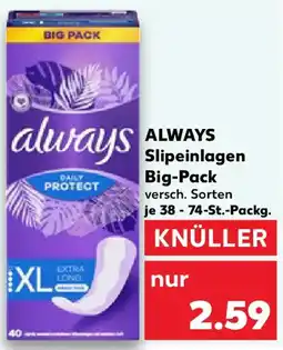 Kaufland ALWAYS Slipeinlagen Big-Pack Angebot