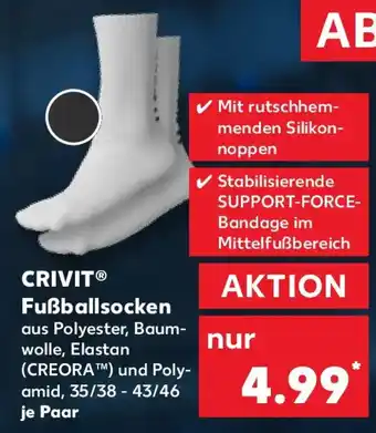 Kaufland CRIVIT Fußballsocken Angebot