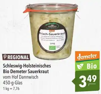 CITTI Markt Schleswig Holsteinische Bio Demeter Sauerkraut 450g Angebot