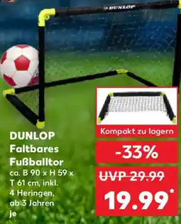 Kaufland DUNLOP Faltbares Fußballtor Angebot