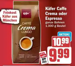 HIT Käfer Caffe Crema oder Espresso Angebot