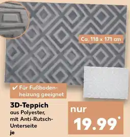 Kaufland 3D-Teppich Angebot