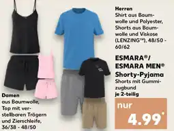 Kaufland ESMARA/ ESMARA MEN Shorty-Pyjama Angebot