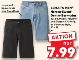 Kaufland ESMARA MEN Herren-Sweat Denim-Bermudas Angebot