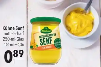 CITTI Markt Kühne Senf mittelscharf 250ml Angebot