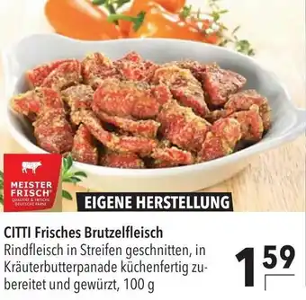 CITTI Markt Citti Frisches Brutzelfleisch 100g Angebot