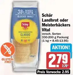 HIT Schär Landbrot oder Meisterbäckers Vital Angebot