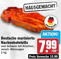 HIT Deutsche marinierte Nackenkoteletts Angebot