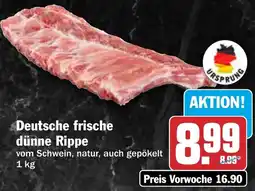 HIT Deutsche frische dünne Rippe Angebot