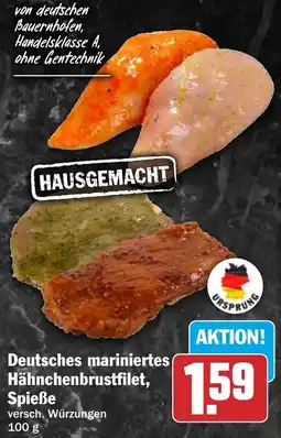 HIT Deutsches mariniertes Hähnchenbrustfilet, Spieße Angebot