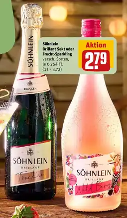 REWE Söhnlein Brillant Sekt oder Frucht-Sparkling Angebot