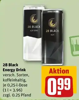 REWE 28 Black Energy Drink Angebot
