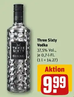 REWE Three Sixty Vodka Angebot