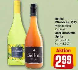 REWE Bellini Pfirsich No. 1323 oder Limoncello Spritz Angebot