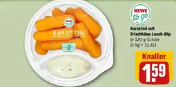 REWE REWE to go Karottini mit Frischkäse-Lauch-Dip Angebot