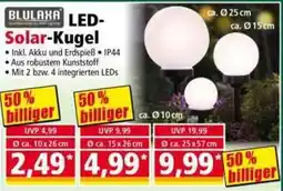 Norma BLULAXA LED Solar-Kugel Angebot