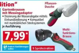 Norma Powertec Garden Gartenbrausen mit Messingadapter Angebot