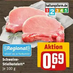 REWE Schweine Stielkotelett Angebot
