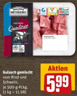 REWE Gulasch gemischt Angebot