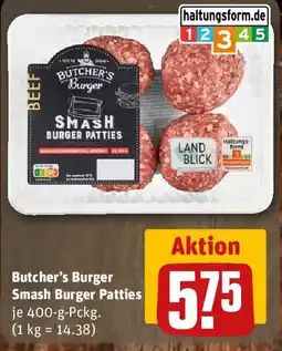 REWE Butcher's Burger Smash Burger Patties Angebot